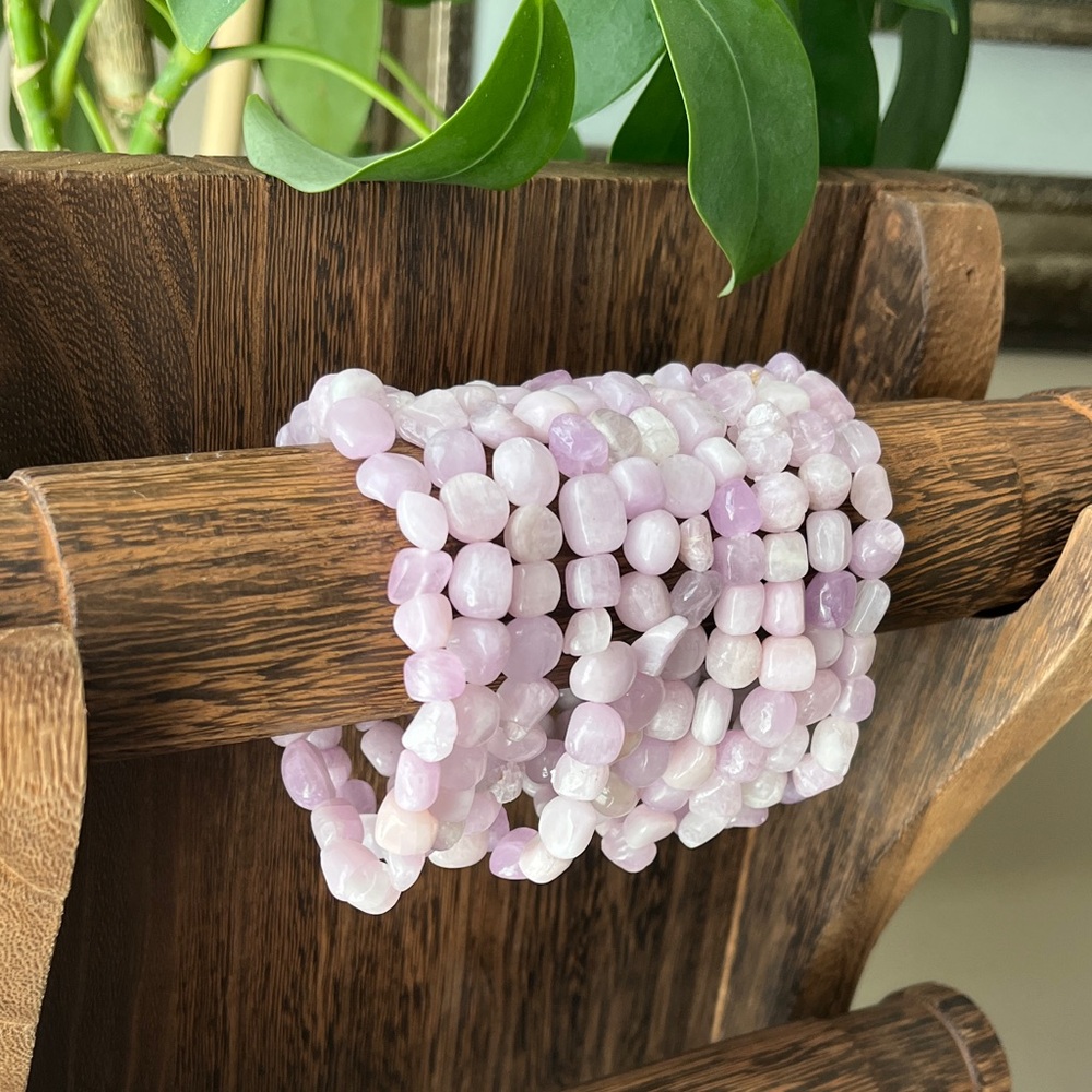 Kunzite tumble bracelet (one)